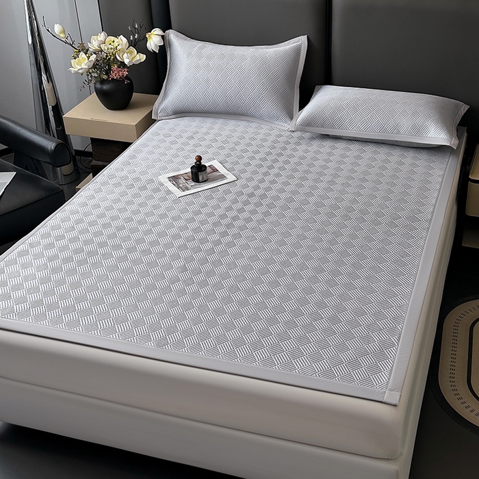 91家纺网 家纺一手货源 找家纺 （总）乐家欣 2026新款提花凉感床笠款床席款软凉席