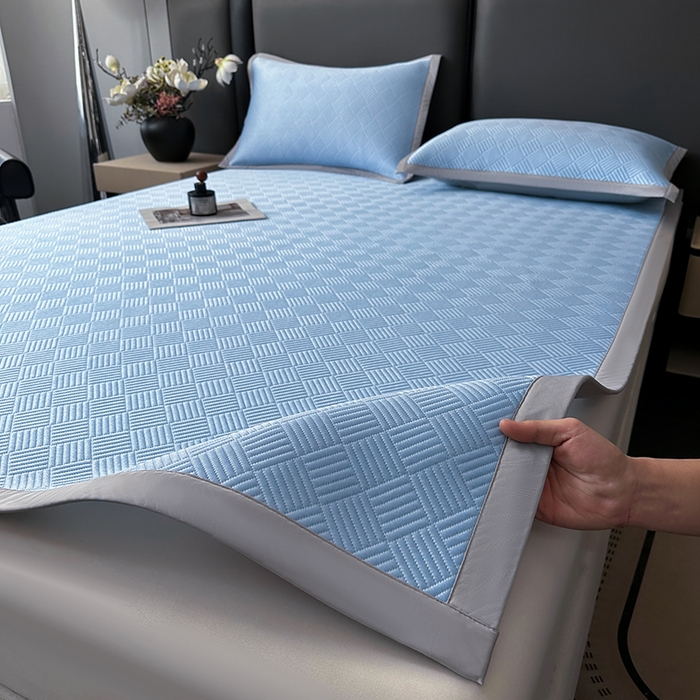 91家纺网 家纺一手货源 找家纺 （总）乐家欣 2026新款提花凉感床笠款床席款软凉席