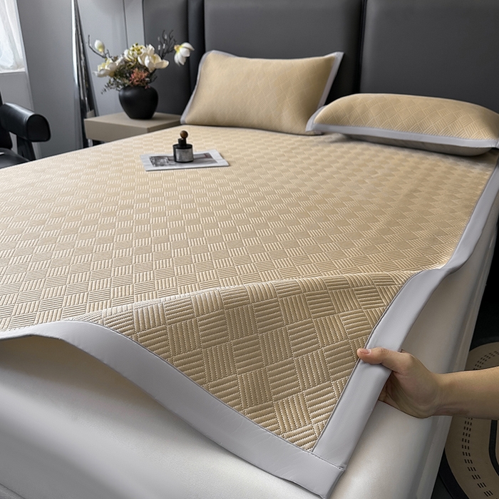 91家纺网 家纺一手货源 找家纺 （总）乐家欣 2026新款提花凉感床笠款床席款软凉席