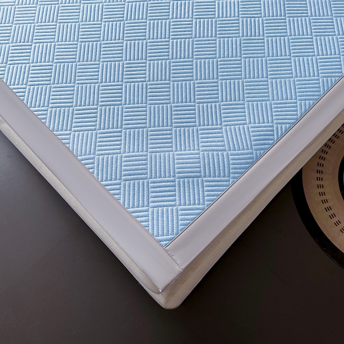 91家纺网 家纺一手货源 找家纺 乐家欣 2026新款提花凉感床笠款床席款软凉席 床席款提花-宾利蓝