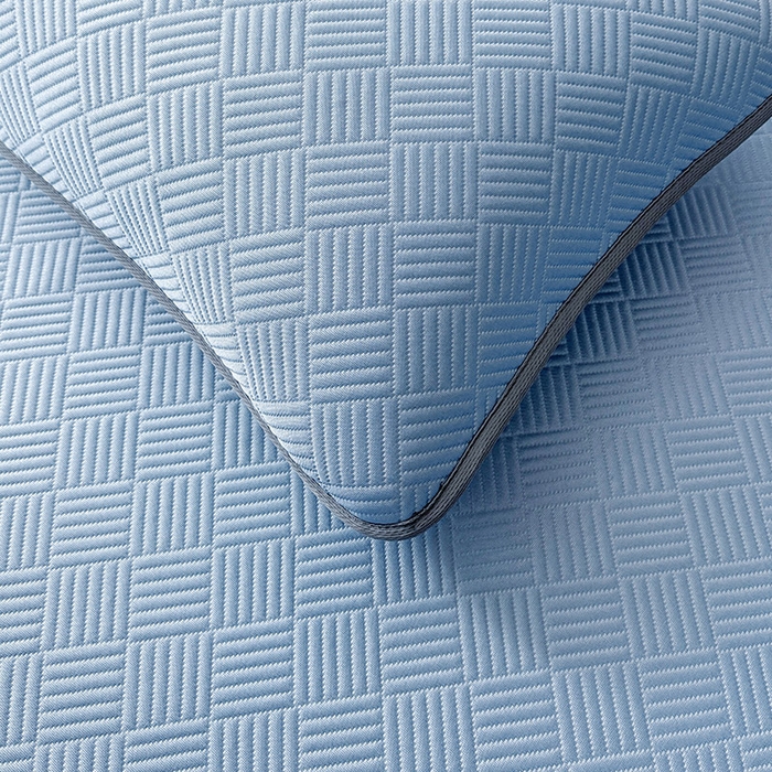 91家纺网 家纺一手货源 找家纺 乐家欣 2026新款提花凉感床笠款床席款软凉席 床笠款提花-宾利蓝