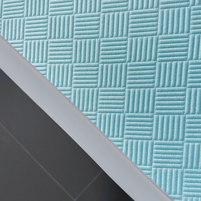 91家纺网 家纺一手货源 找家纺 乐家欣 2026新款提花凉感床笠款床席款软凉席 床席款提花-清水蓝