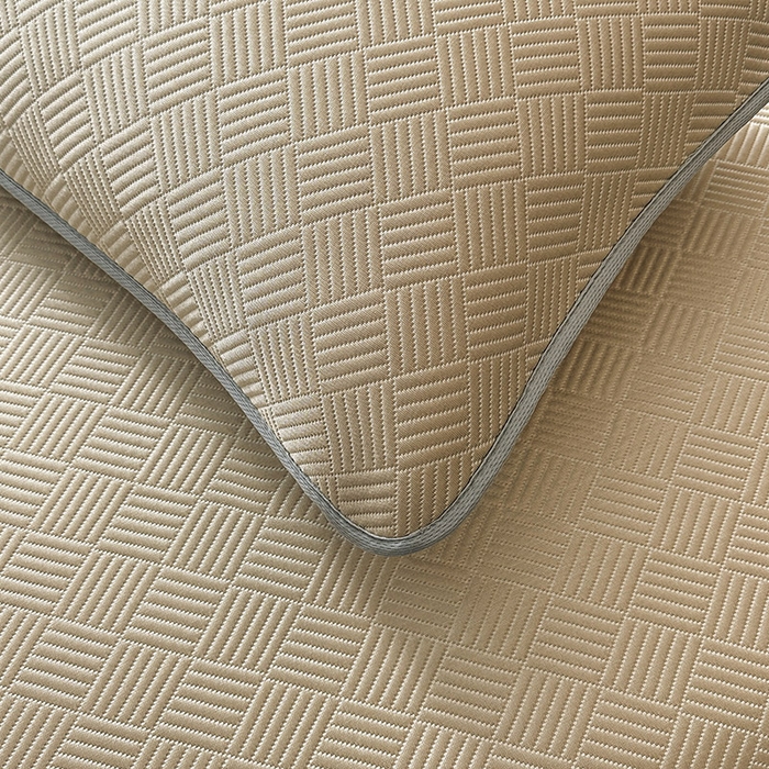 91家纺网 家纺一手货源 找家纺 乐家欣 2026新款提花凉感床笠款床席款软凉席 床笠款提花-卡其