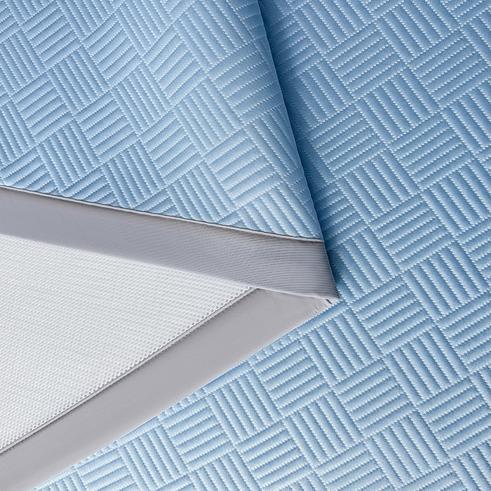 91家纺网 家纺一手货源 找家纺 乐家欣 2026新款提花凉感床笠款床席款软凉席 床席款提花-宾利蓝