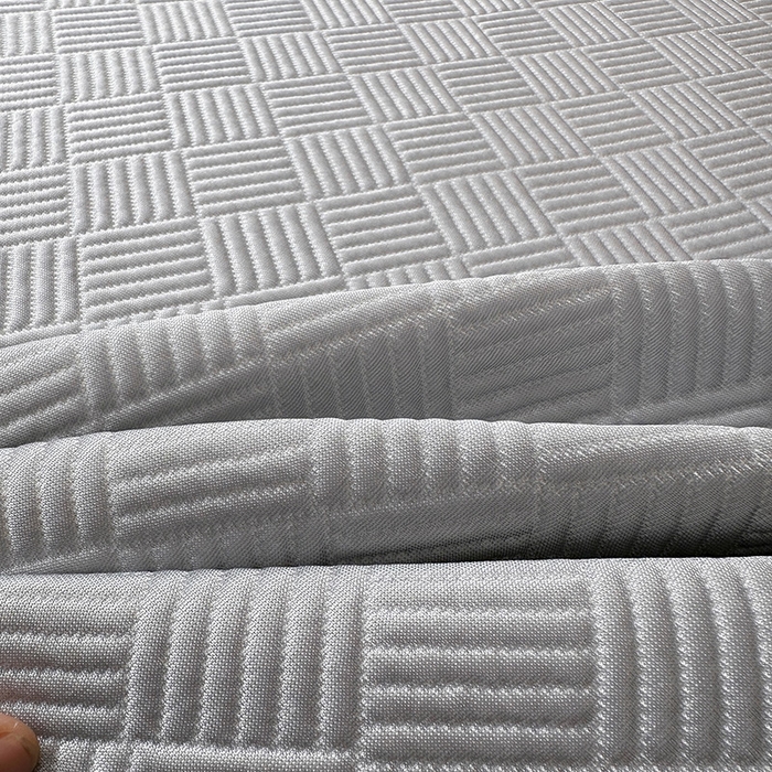 91家纺网 家纺一手货源 找家纺 乐家欣 2026新款提花凉感床笠款床席款软凉席 床席款提花-浅灰