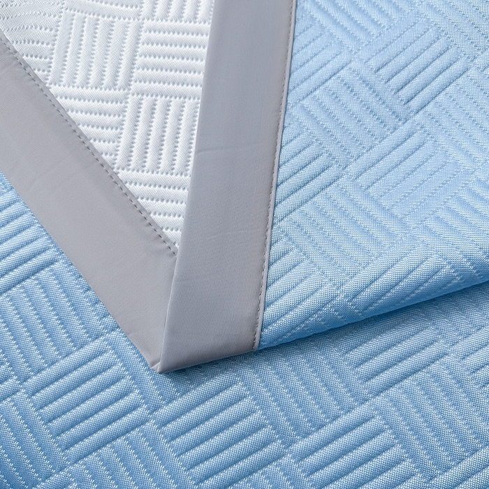 91家纺网 家纺一手货源 找家纺 乐家欣 2026新款提花凉感床笠款床席款软凉席 床席款提花-宾利蓝