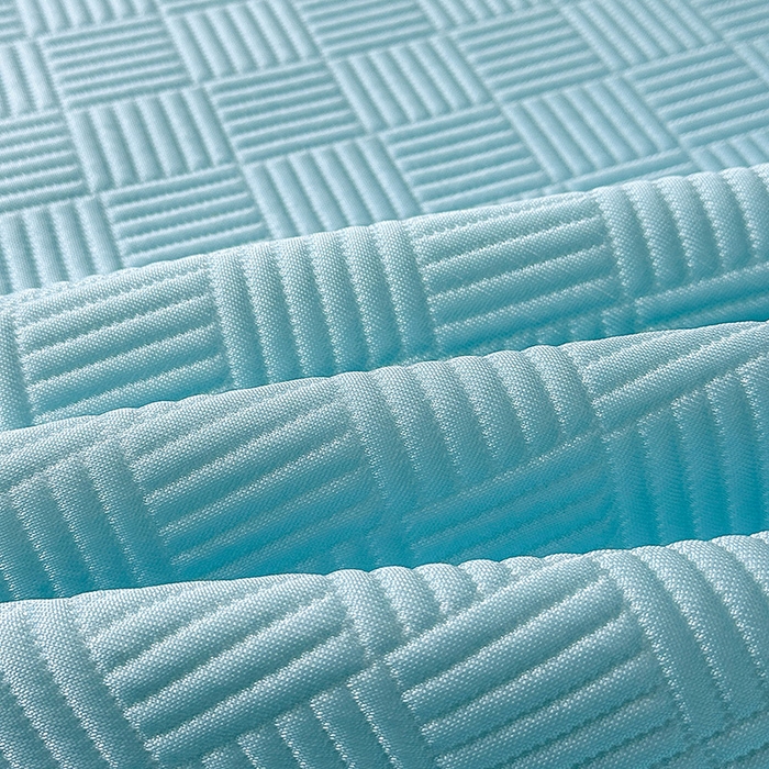 91家纺网 家纺一手货源 找家纺 乐家欣 2026新款提花凉感床笠款床席款软凉席 床席款提花-清水蓝