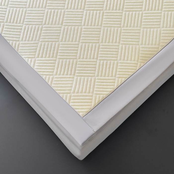 91家纺网 家纺一手货源 找家纺 乐家欣 2026新款提花凉感床笠款床席款软凉席 床席款提花-奶昔白