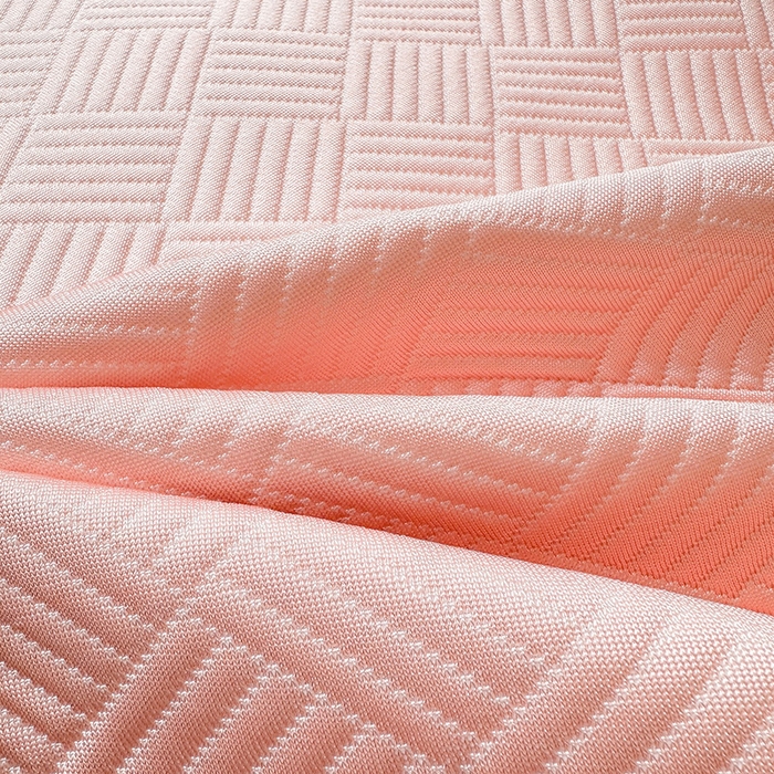 91家纺网 家纺一手货源 找家纺 乐家欣 2026新款提花凉感床笠款床席款软凉席 床席款提花-蜜桃粉