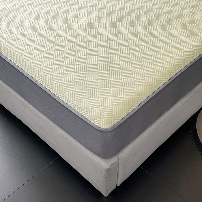 91家纺网 家纺一手货源 找家纺 乐家欣 2026新款提花凉感床笠款床席款软凉席 床笠款提花-奶昔白