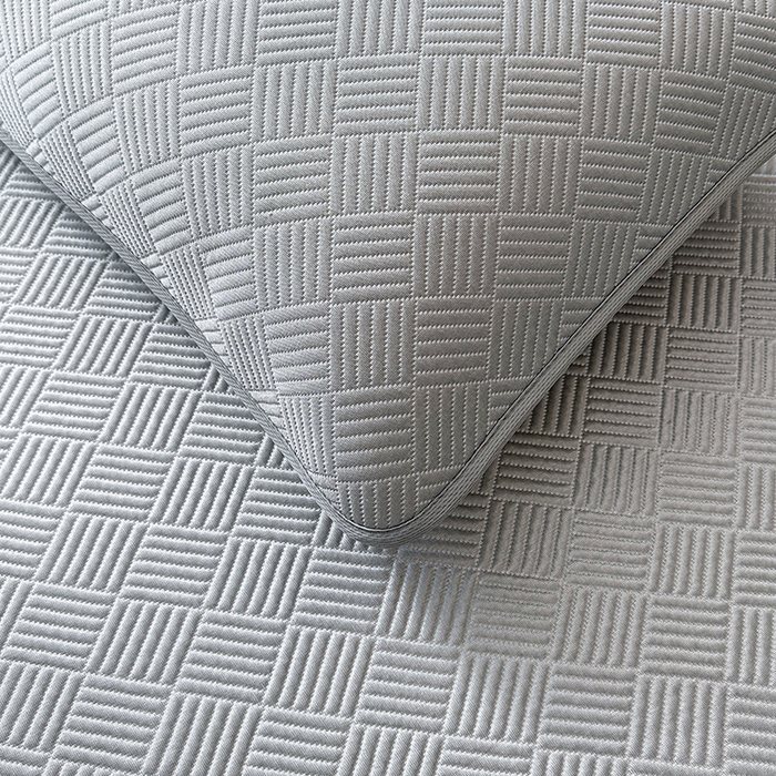 91家纺网 家纺一手货源 找家纺 乐家欣 2026新款提花凉感床笠款床席款软凉席 床笠款提花-浅灰