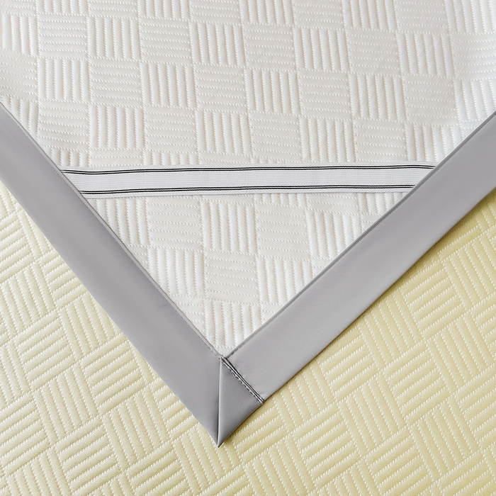 91家纺网 家纺一手货源 找家纺 乐家欣 2026新款提花凉感床笠款床席款软凉席 床席款提花-奶昔白