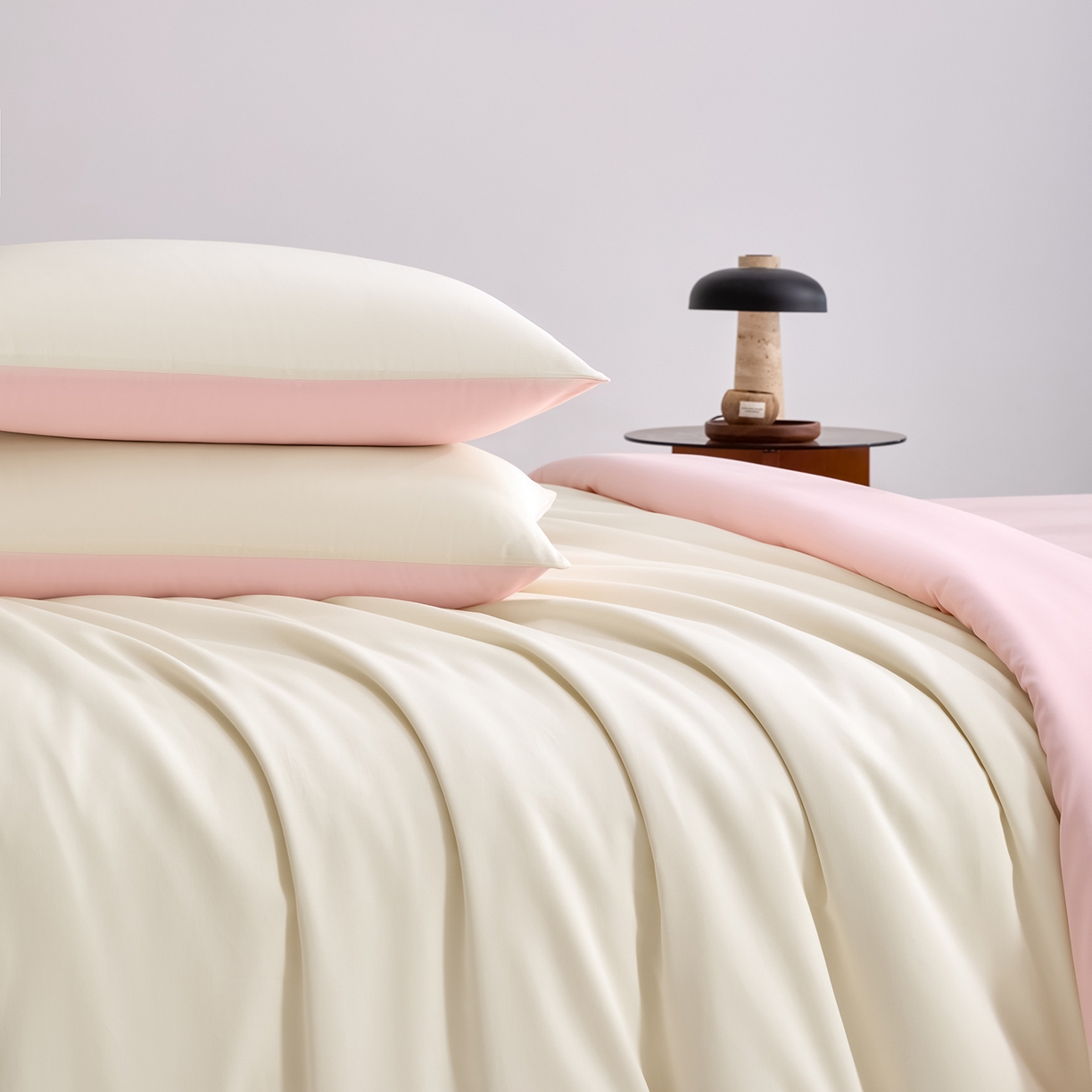 91家纺网 家纺一手货源 找家纺 （总）合欢（原天一阁） 2026新款50s双股长绒棉全棉纯棉纯色四件套