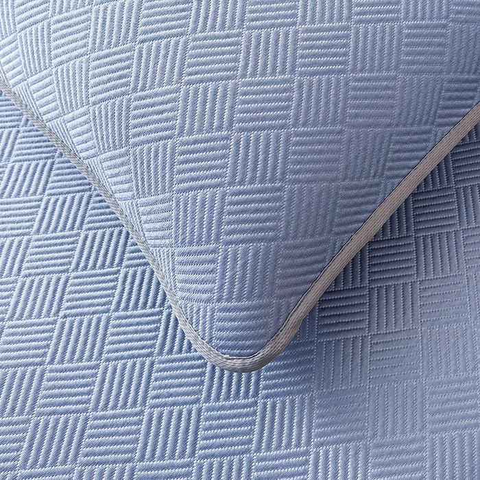 91家纺网 家纺一手货源 找家纺 乐家欣 2026新款提花凉感床笠款床席款软凉席 床笠款提花-紫灰