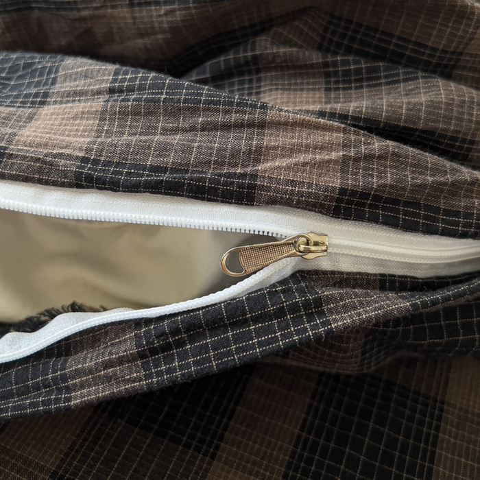 91家纺网 家纺一手货源 找家纺 （总）花香四季家纺 2026新款简约全棉高织高密色织纯棉水洗棉四件套