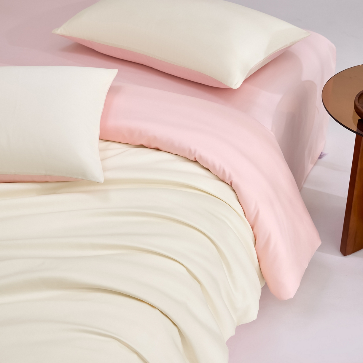 91家纺网 家纺一手货源 找家纺 （总）合欢（原天一阁） 2026新款50s双股长绒棉全棉纯棉纯色四件套