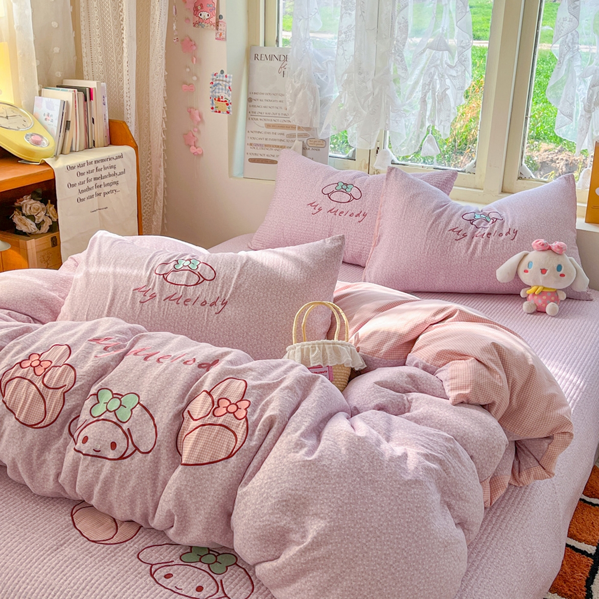 91家纺网 家纺一手货源 找家纺 梵克保罗 2026春夏直播热款贴布绣加厚古法水洗棉夹棉床盖单被套 美小蒂