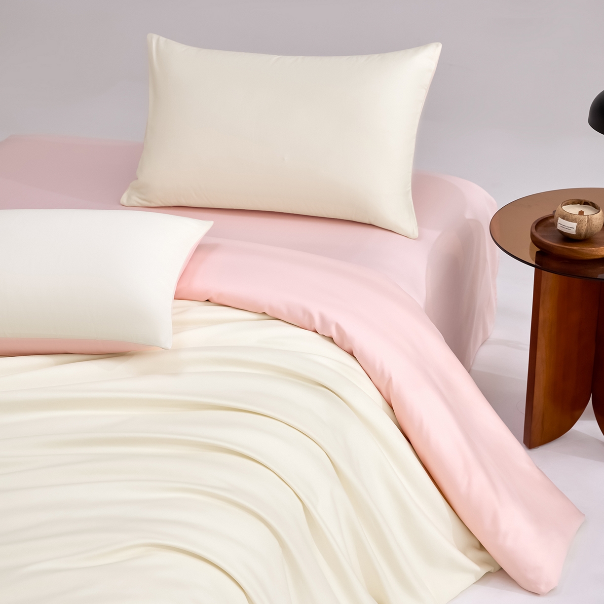 91家纺网 家纺一手货源 找家纺 （总）合欢（原天一阁） 2026新款50s双股长绒棉全棉纯棉纯色四件套