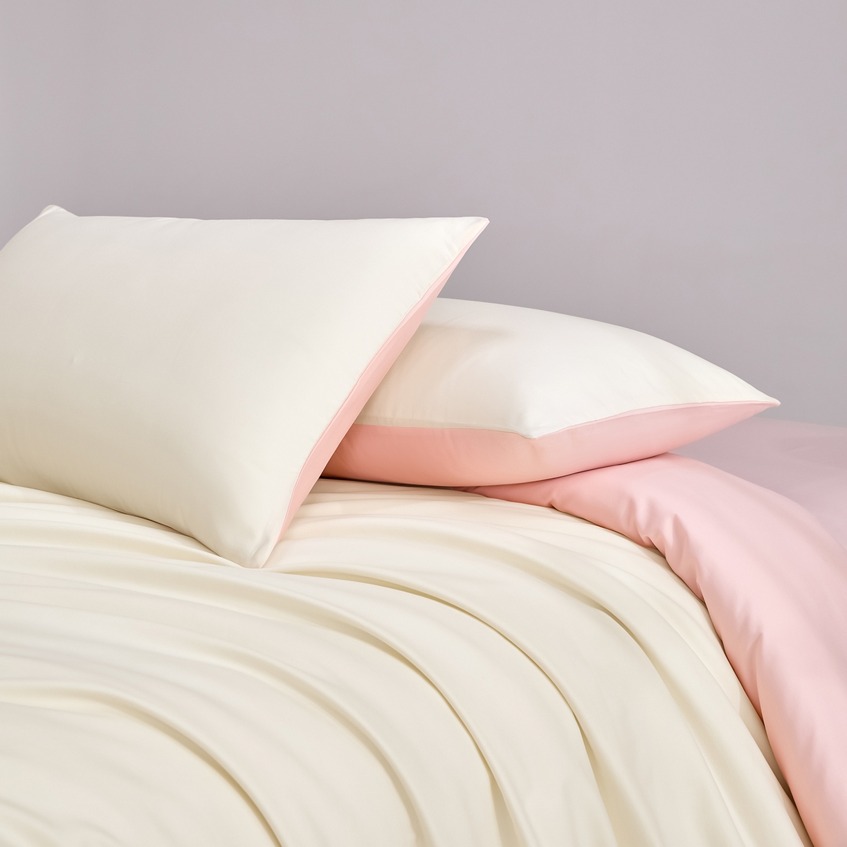 91家纺网 家纺一手货源 找家纺 （总）合欢（原天一阁） 2026新款50s双股长绒棉全棉纯棉纯色四件套