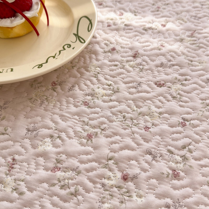 91家纺网 家纺一手货源 找家纺 绵庭家纺 2026新款全棉印花夹棉床盖三件套 南法织梦