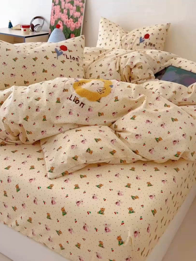 91家纺网 家纺一手货源 找家纺 （总）舒居家纺 2026新款13070全棉纯棉毛巾绣单被套被套单件