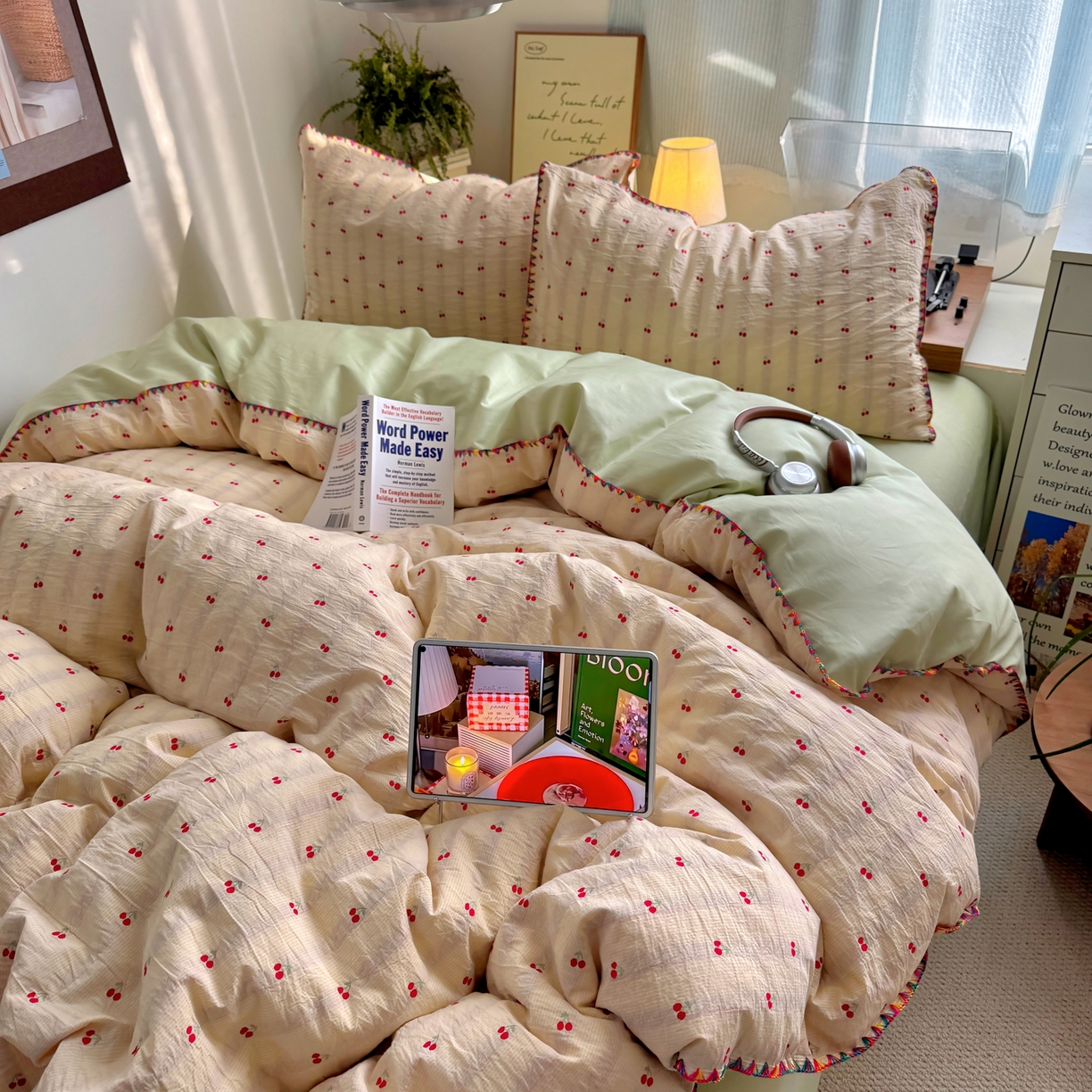 91家纺网 家纺一手货源 找家纺 （总）田野 2026新款全棉水洗提花贝壳边四件套