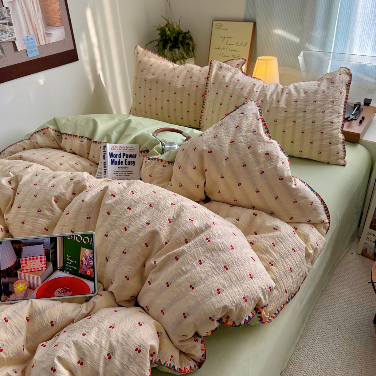 91家纺网 家纺一手货源 找家纺 （总）田野 2026新款全棉水洗提花贝壳边四件套