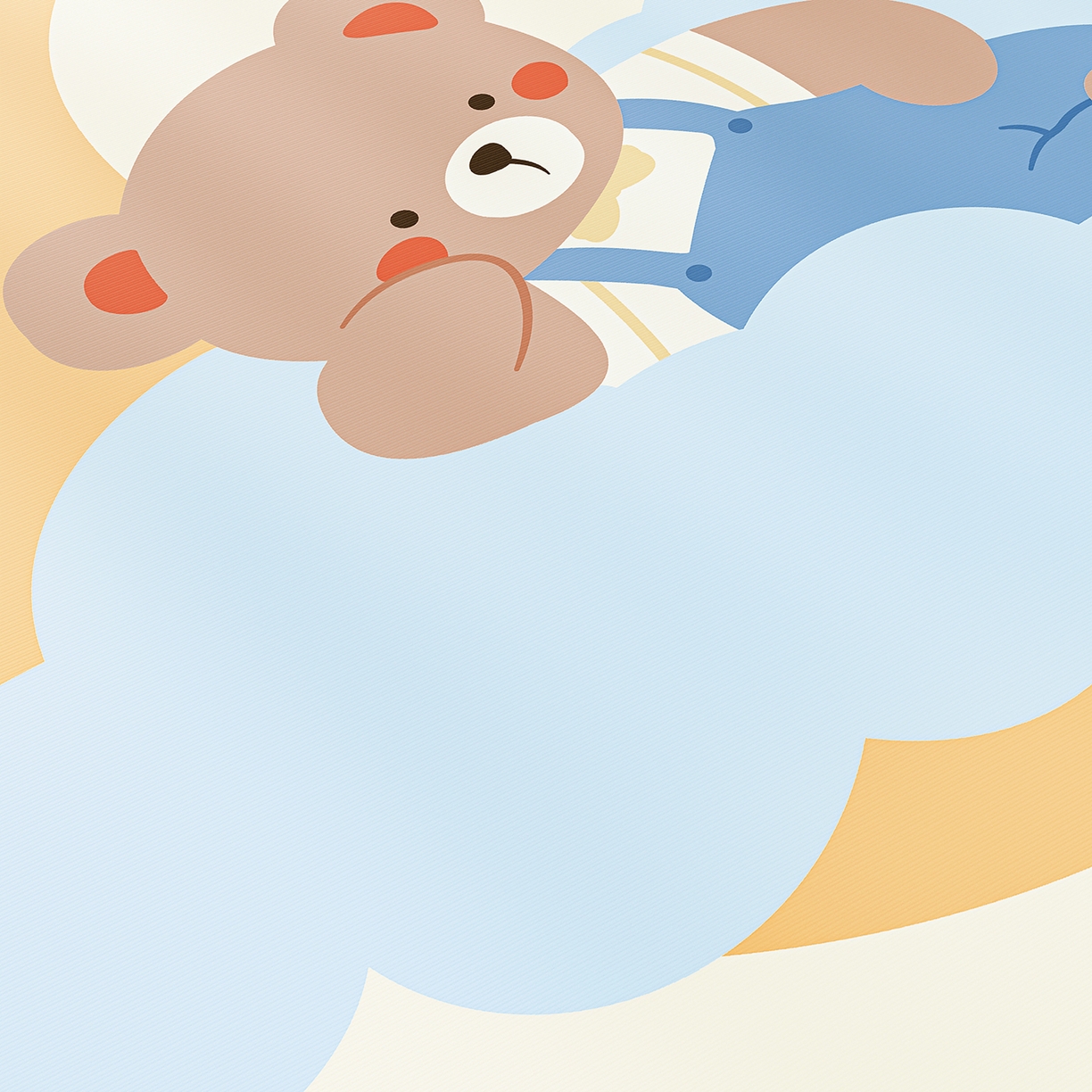 91家纺网 家纺一手货源 找家纺 奇丝雅 2026新款A类数码印花大版1100D水光冰丝凉席凉席婴儿儿童新生【三明治网底】 月亮熊【三明治网底】