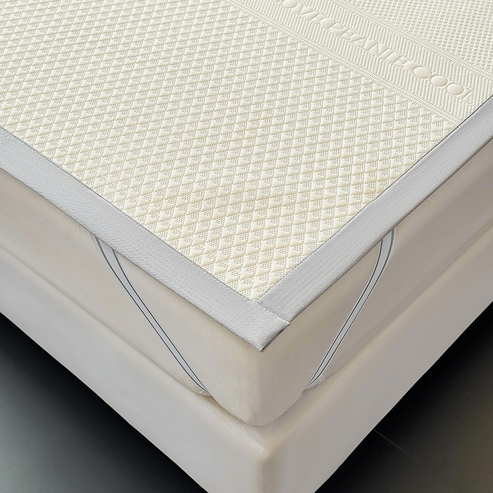 91家纺网 家纺一手货源 找家纺 乐家欣 2026新款凉感冰丝床席床笠四件套 冰丝床席款-奶昔白