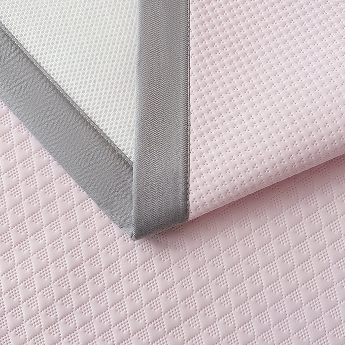 91家纺网 家纺一手货源 找家纺 乐家欣 2026新款凉感冰丝床席床笠四件套 冰丝床席款-蜜桃粉