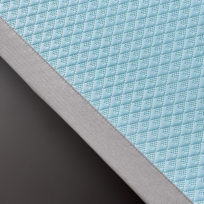 91家纺网 家纺一手货源 找家纺 乐家欣 2026新款凉感冰丝床席床笠四件套 冰丝床席款-清水蓝