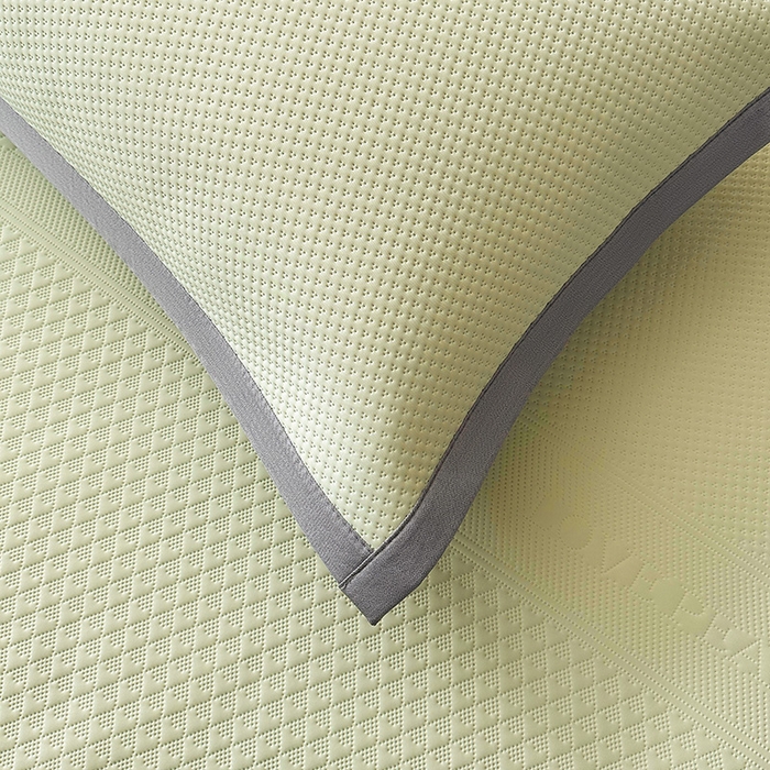 91家纺网 家纺一手货源 找家纺 乐家欣 2026新款凉感冰丝床席床笠四件套 冰丝床席款-嫩绿