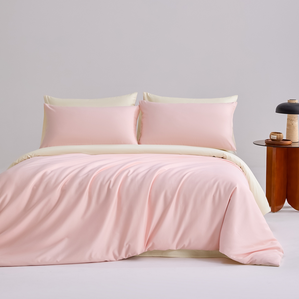 91家纺网 家纺一手货源 找家纺 （总）合欢（原天一阁） 2026新款50s双股长绒棉全棉纯棉纯色四件套