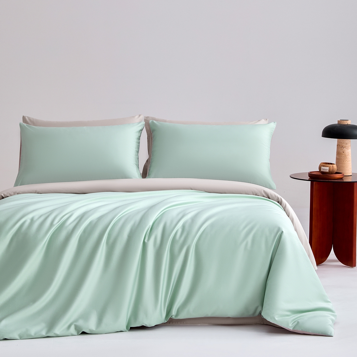 91家纺网 家纺一手货源 找家纺 （总）合欢（原天一阁） 2026新款50s双股长绒棉全棉纯棉纯色四件套