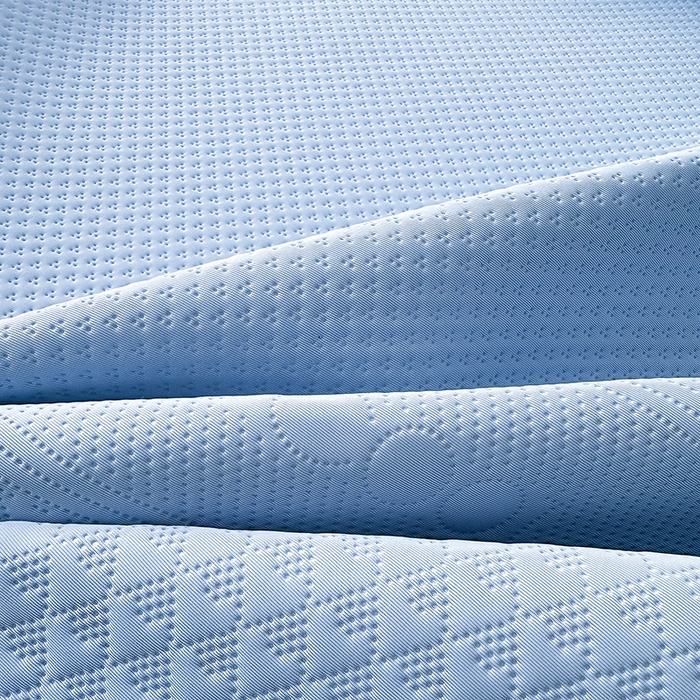 91家纺网 家纺一手货源 找家纺 乐家欣 2026新款凉感冰丝床席床笠四件套 冰丝床席款-宾利蓝