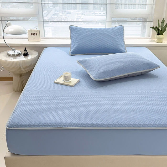 91家纺网 家纺一手货源 找家纺 （总）乐家欣 2026新款凉感冰丝夏被床笠四件套