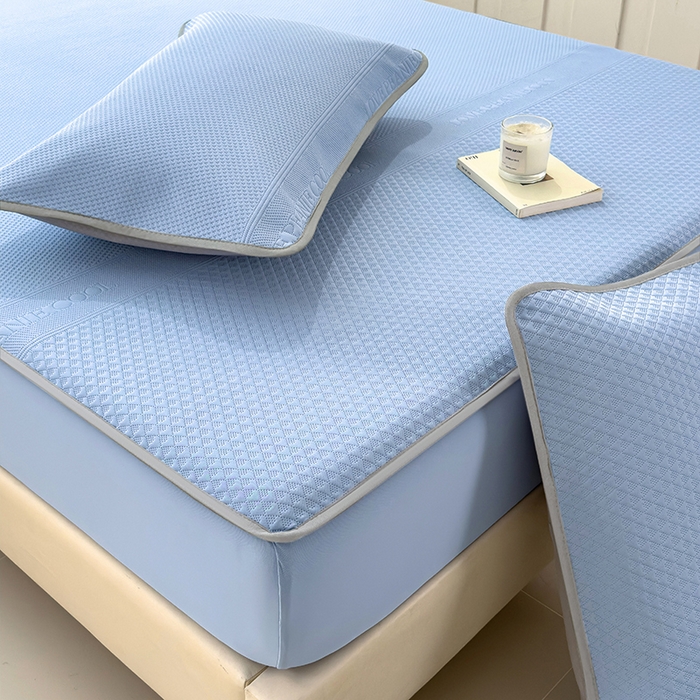 91家纺网 家纺一手货源 找家纺 （总）乐家欣 2026新款凉感冰丝夏被床笠四件套