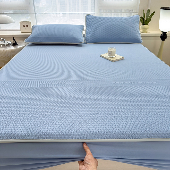 91家纺网 家纺一手货源 找家纺 （总）乐家欣 2026新款凉感冰丝夏被床笠四件套