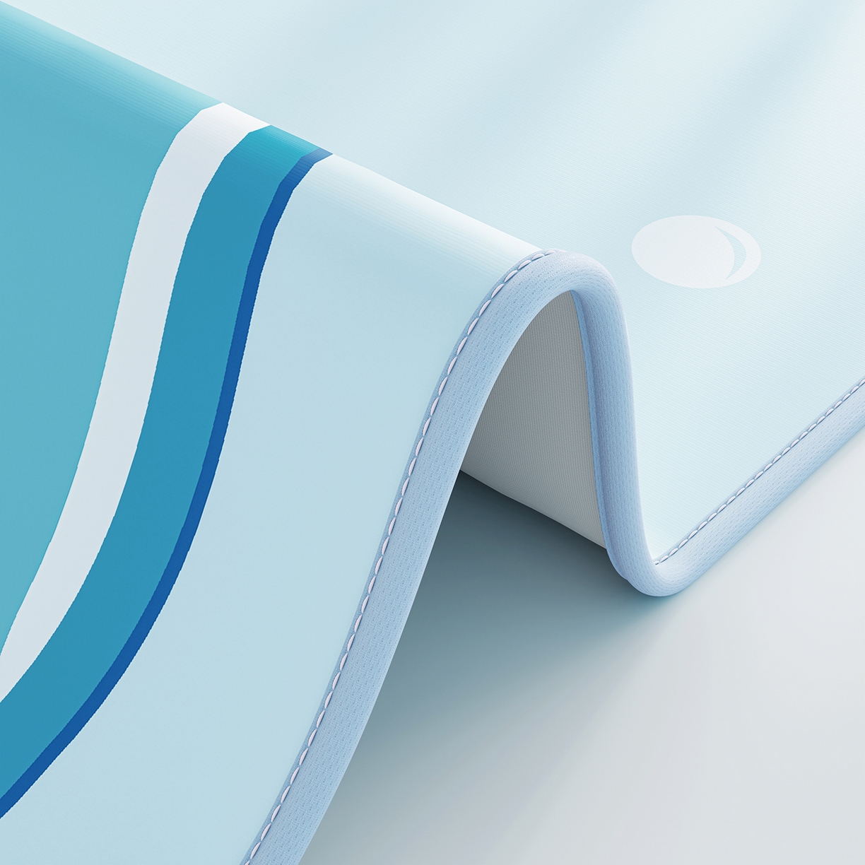 91家纺网 家纺一手货源 找家纺 家品罗兰 2026春夏新款数码印花婴儿床冰丝席-水光冰丝系列 海豚奇遇