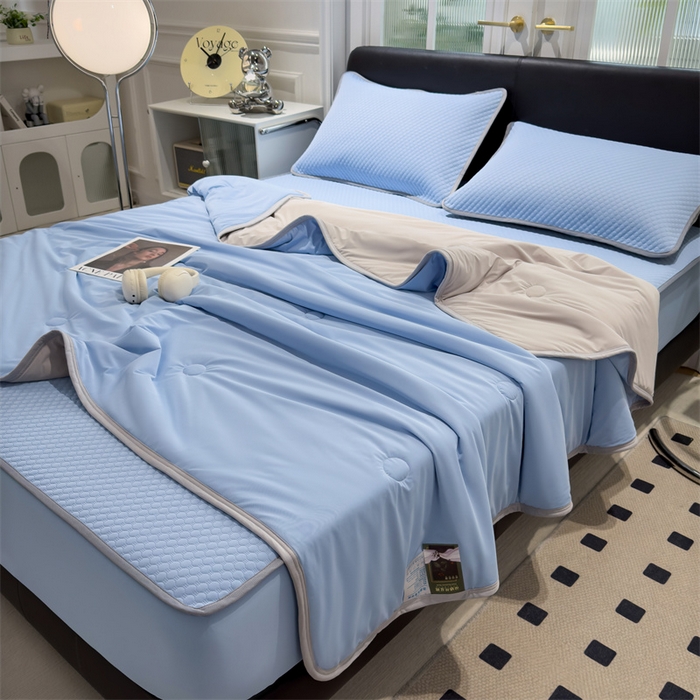 91家纺网 家纺一手货源 找家纺 乐家欣 2025新款凉豆豆床席款凉席席子 凉豆豆-蜜桃粉（床席款）