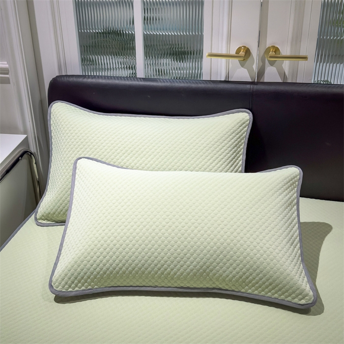 91家纺网 家纺一手货源 找家纺 乐家欣 2026新款凉感凉豆豆床笠款床席款凉席系列 凉豆豆-嫩绿（床笠款）