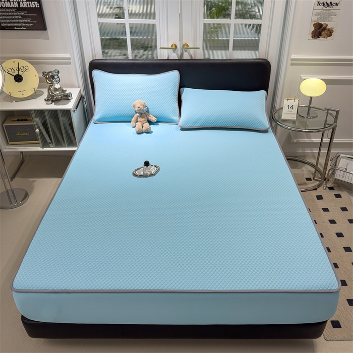 乐家欣 2026新款凉感凉豆豆床笠款床席款凉席系列 凉豆豆-清水蓝（床笠款）