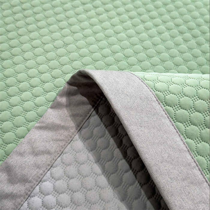 91家纺网 家纺一手货源 找家纺 乐家欣 2026新款凉感凉豆豆床笠款床席款凉席系列 凉豆豆-松绿（床席款）