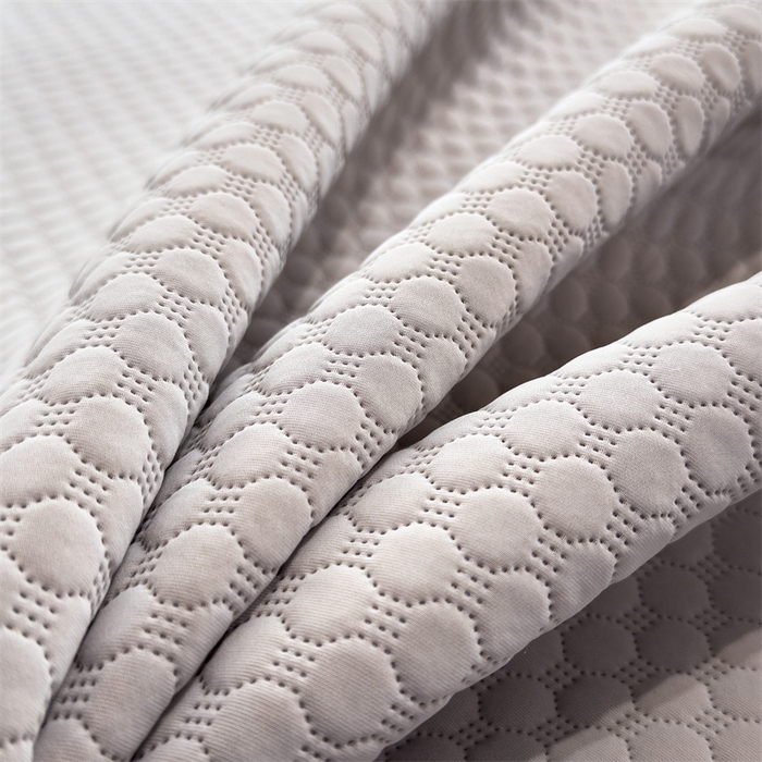 91家纺网 家纺一手货源 找家纺 乐家欣 2026新款凉感凉豆豆床笠款床席款凉席系列 凉豆豆-浅灰（床席款）