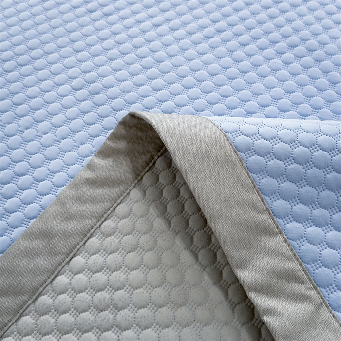 91家纺网 家纺一手货源 找家纺 乐家欣 2026新款凉感凉豆豆床笠款床席款凉席系列 凉豆豆-宾利蓝（床席款）