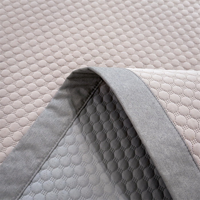 91家纺网 家纺一手货源 找家纺 乐家欣 2026新款凉感凉豆豆床笠款床席款凉席系列 凉豆豆-浅灰（床席款）