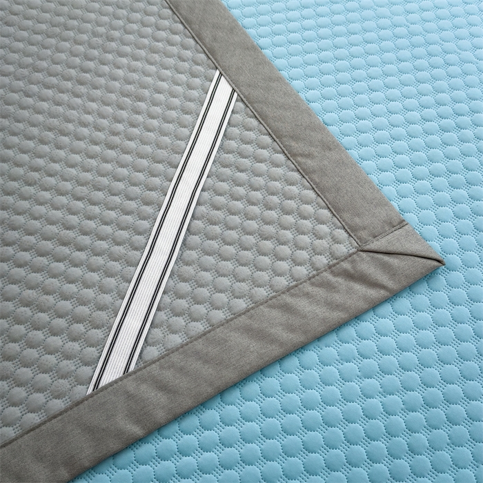 91家纺网 家纺一手货源 找家纺 乐家欣 2026新款凉感凉豆豆床笠款床席款凉席系列 凉豆豆-清水蓝（床席款）