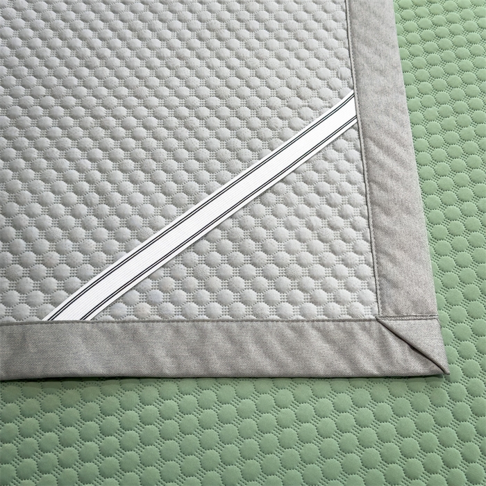 91家纺网 家纺一手货源 找家纺 乐家欣 2026新款凉感凉豆豆床笠款床席款凉席系列 凉豆豆-松绿（床席款）