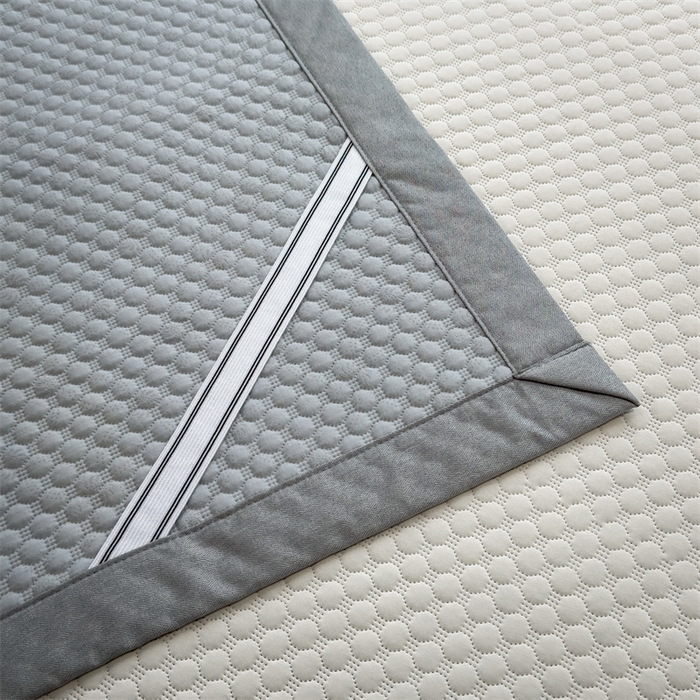 91家纺网 家纺一手货源 找家纺 乐家欣 2026新款凉感凉豆豆床笠款床席款凉席系列 凉豆豆-奶昔白（床席款）