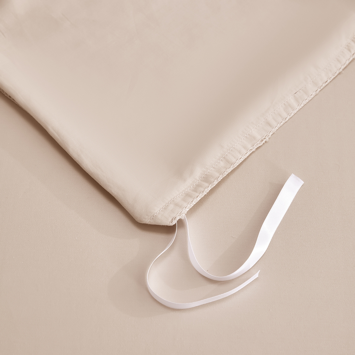 91家纺网 家纺一手货源 找家纺 合欢（原天一阁） 2026新款50s双股长绒棉全棉纯棉纯色四件套 香槟金